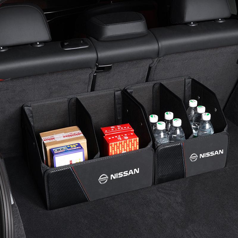 Car Trunk Organizer Storage Box Large Capacity Suitcase Case For Nissan Qashqai J11 Sylphy N7 J10 Teana Note Navara Juke GTR J31