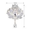 Rhinestone Flower Zinc Zinc Alloy Crystal Fashion Jewelry Korean Style Brooch Clothing Accessory Women Brooch