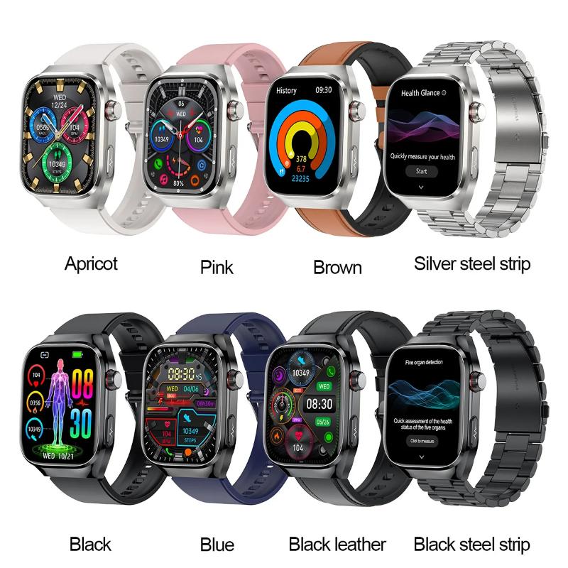 2025 New Health Glance ECG AI Diagnosis Smart Watches Men Heart Rate Blood Pressure IP68 Waterproof Smartwatches For HUAWEI IOS