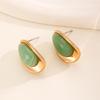 Fashion Exaggerated Temperament Dripping Oil Water Droplets Earrings For Women