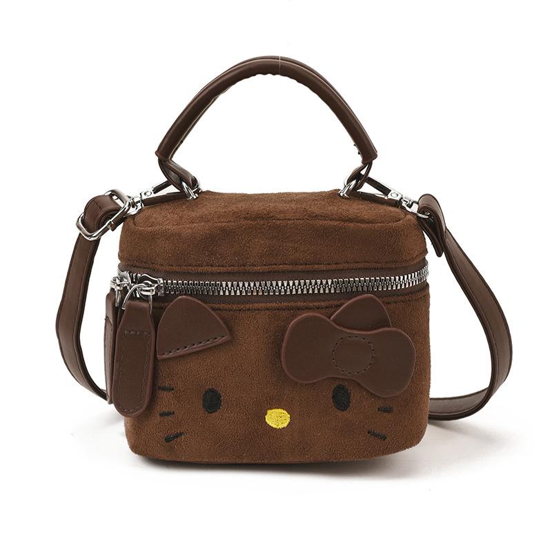 2025 New Cat Suede Kids' Cute Mini Crossbody Lipstick Bag