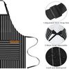 Kitchen Apron with Adjustable Webbing Adjustable Apron with Double Pocket Unisex Apron Kitchen Baking Nail Bib BBQ Work Apron