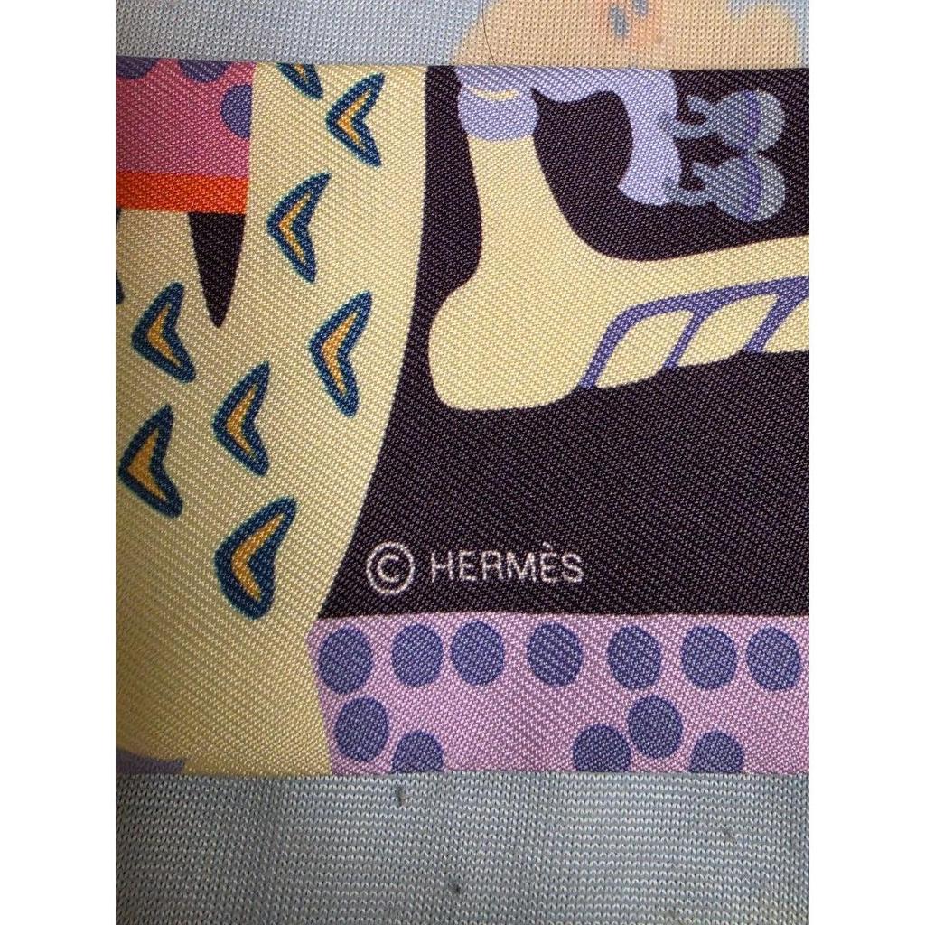 Used HERMES Twilly Scarf Ribbon Scarf Silk