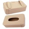 Car Tissue Holder Sun Visor Napkin Case Faux Leather Vehicle Backseat Paper Towel Box Tray Container Hanging Style