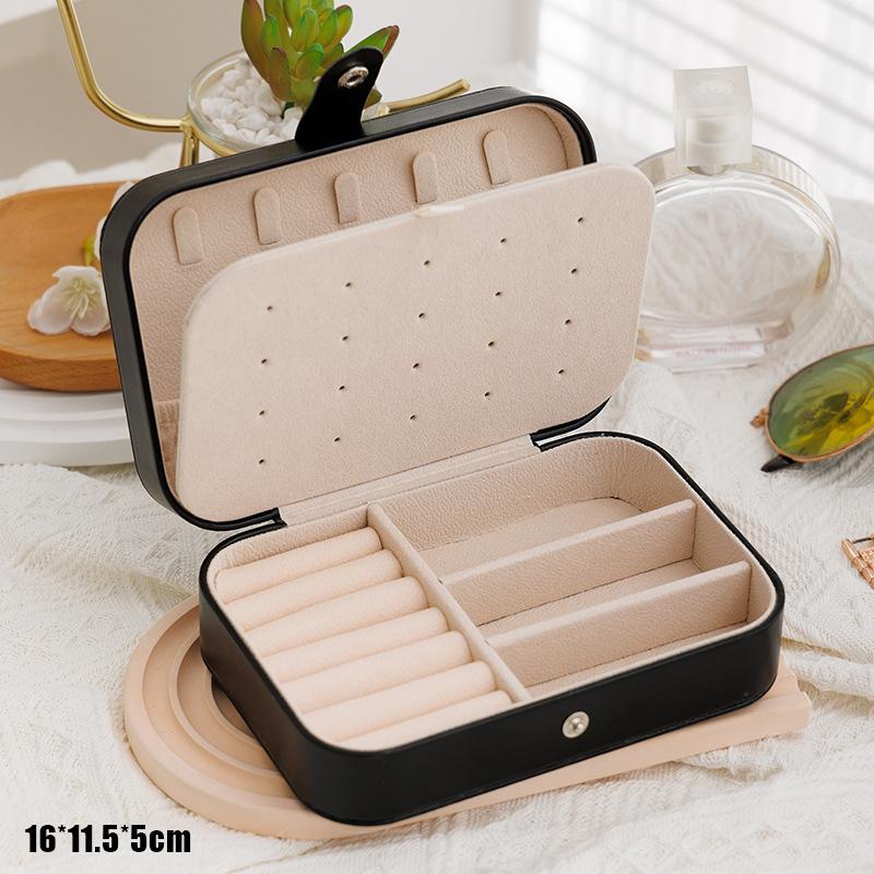 Simple And Portable Travel Jewelry Storage Box For Bracelets Earrings, Rings And Studs