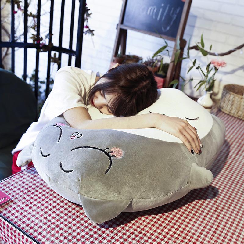 Cute Creative Expression Chinchilla Throw Pillow Down Cotton Plush Toy Doll Children Sleep with Gifts