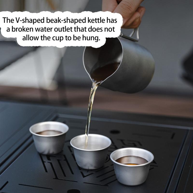 6lots Portables Camping Teas Cups 304 Stainless Steel Durability Easyly Clean Outdoor Cookware Essential