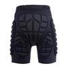Unisex Polyester Motorcycle Snowboard Ski Protective Hip Butt Padded Shorts Cycling Clothing Black Breathable Shorts