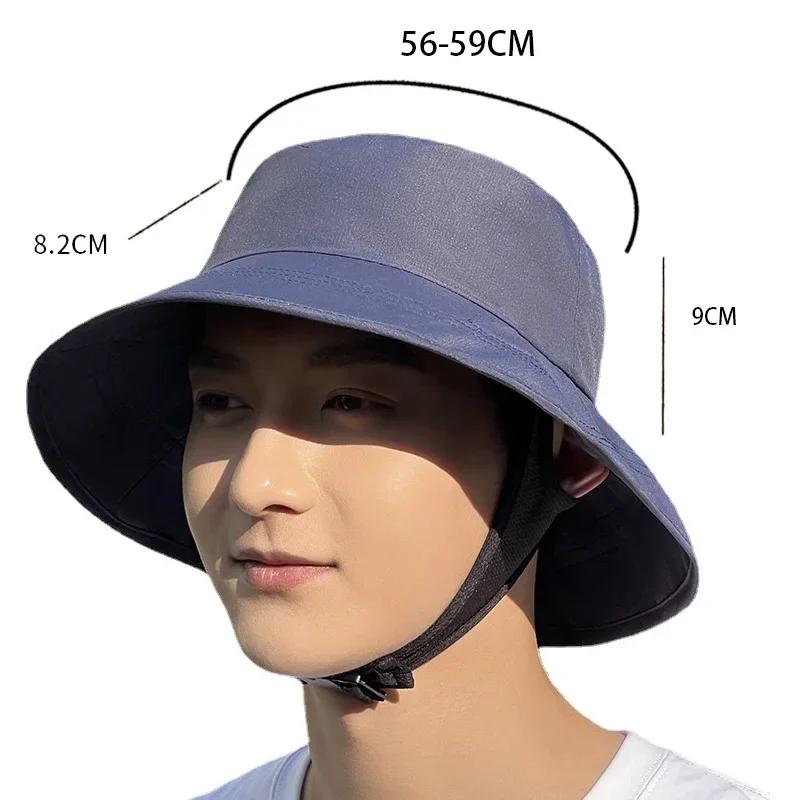 UPF50+ Beach Surf Bucket Hat Mesh Breathable Sun Hat Men Women Outdoor Fishing Cap Chin Adjustable Cap Water Sport Cap Sombrero