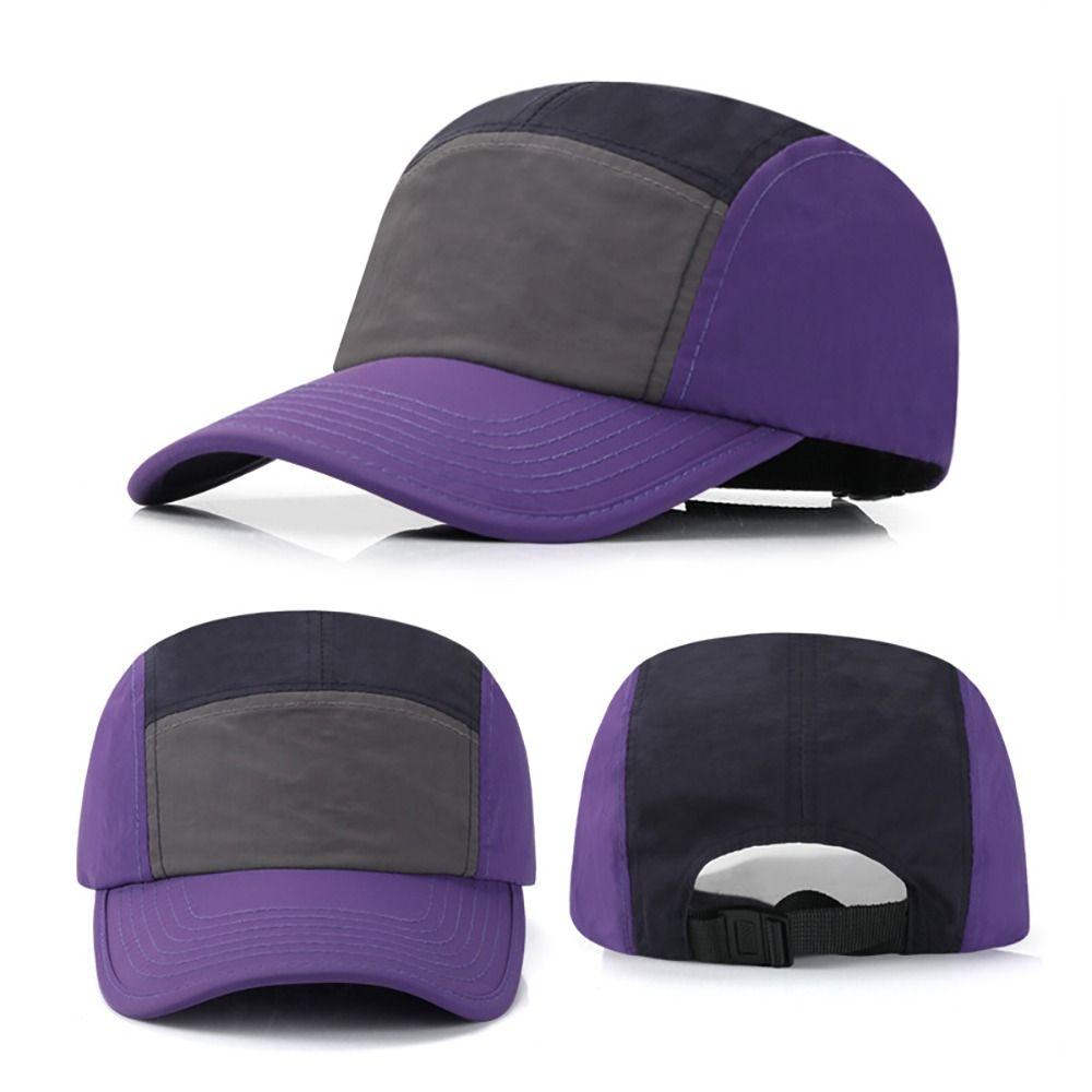 Nylon Baseball Cap 5 Panel Quick-drying Hat Casual UV Protection Cap  Unisex