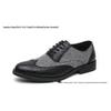 Scarpe Derby da Uomo Colorblock in Pelle Intagliata - Punta Affusolata, Stringate, Taglie Forti, Formali & Casual