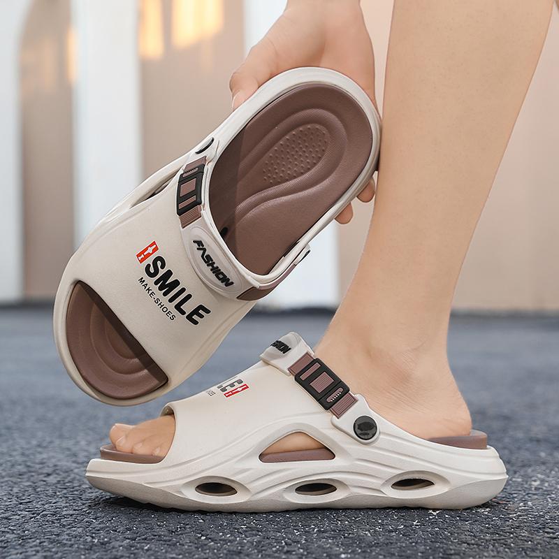 Summer Men's Large Size Sandals EVA Soft Soled Slippers Home Casual Slippers Beach Sandals