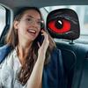 2 Pcs Red Demon Eye Headrest Covers Car Pillow Cases Washable Breathable Decor