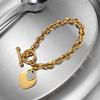 Fashion love heart bracelet jewelry personalized titanium steel bracelet for women