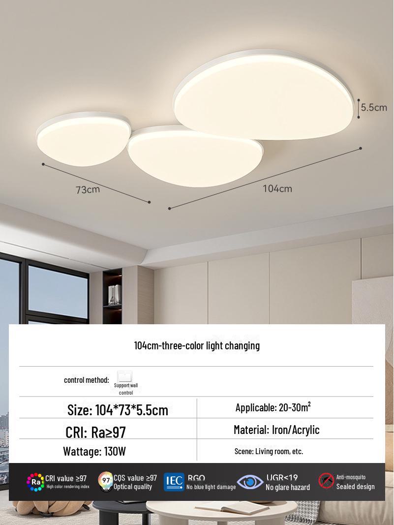 

Элегантный комплект потолочных светильников: Кремовый стиль для гостиной, спальни и прихожей — пакет для защиты глаз и всего дома