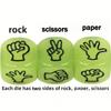10pcs Nightlight Stone Scissors Paper Dice Game-Fun Outdoor Family Gathering and Party Activity,Guessing Games,Party Accessories