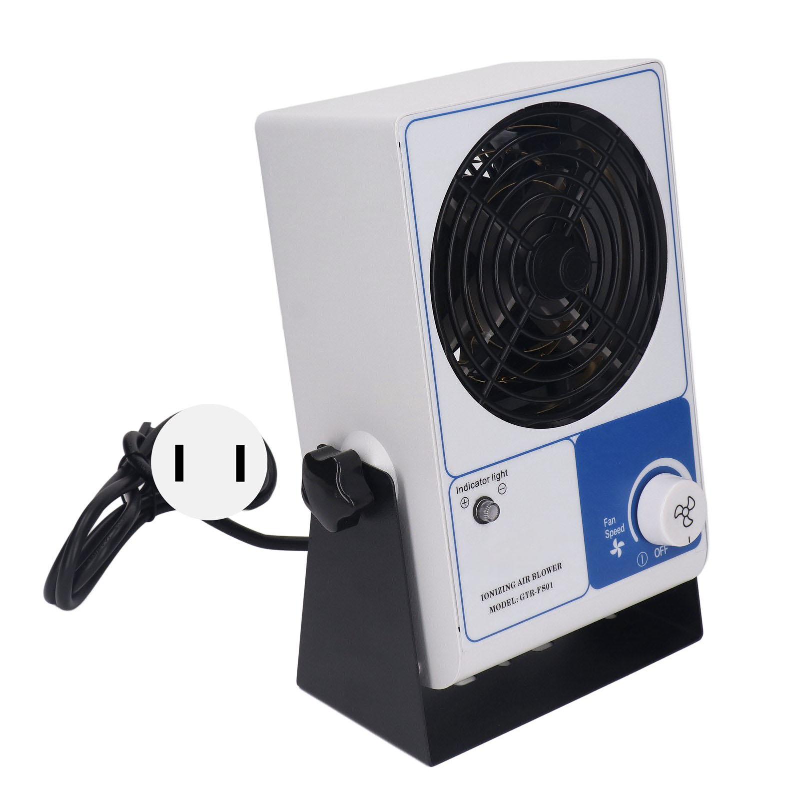 ESD Ionizer Fan Desktop Ionizing Air Blower Industrial Anti Static Dust Removal Adjustable ESD Ionizer Fan for Production Lines