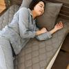 Mat pad made in Gauze that grows every time you Made in Japan Japanese bleached gauze bed pad no Hojicha Gray Beige Single S 100 x 205 cm Gauze cotton