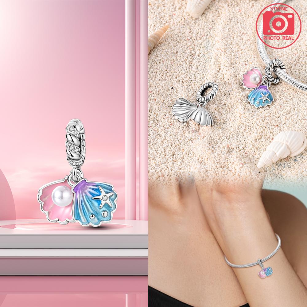 Copper Charms Starfish Crab Pearl Pendant For Dangle Pendant Bead Jewelry Beads  New Gifts For Women