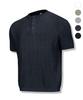 DRIX Washable Linen Muscle Fit Henley Neck Half Knit_5 Colors