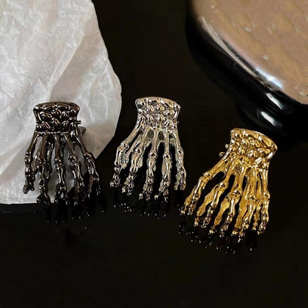 Skeleton Hair Clip Small Hair Claw Clip Fashion Cool Adornment Catch Princess Barrettes Hair Styling Tool Ornaments