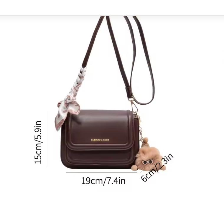Leather Shoulder Bag Purse for Women - Fashion Crossbody Bags Underarm Bag Small Square Satchel Handbag