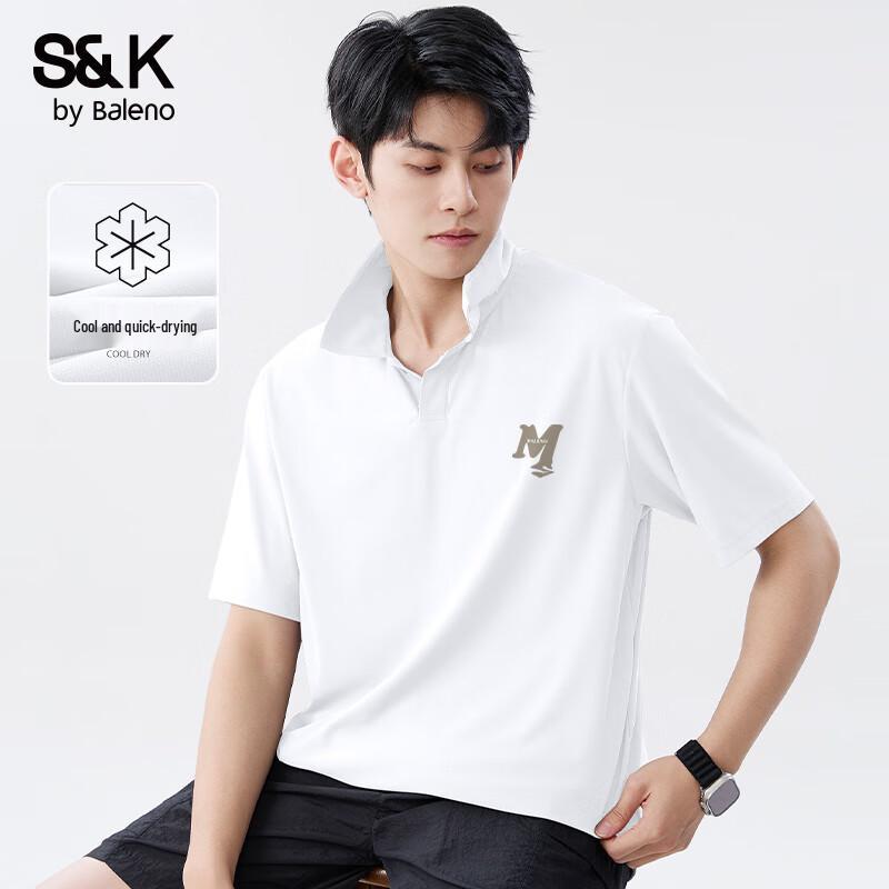 

Baleno S&K Men s Cool Breathable Short Sleeve Polo Shirt L
