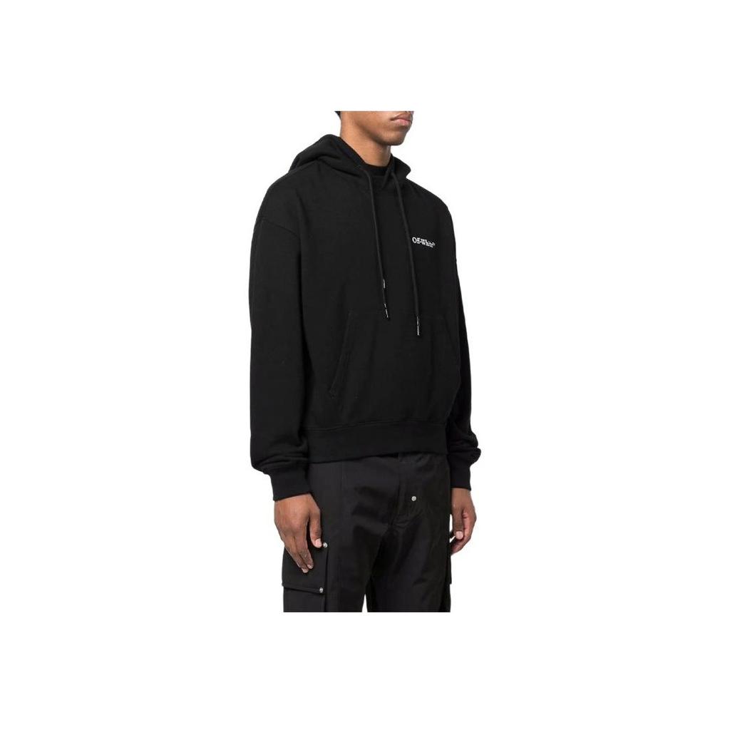 Off-White Caravaggio Crowning Over Hood Black/White Men Tops OMBB037S22FLE0071001