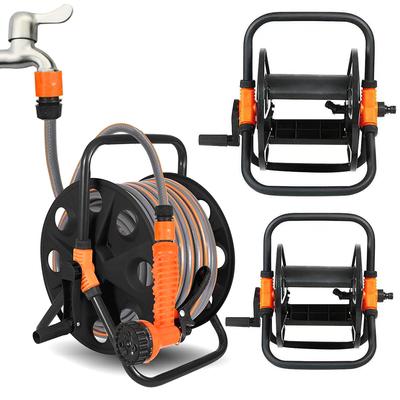 Water Pipe Storage Reel with Handle Manual Winding Device for Courtyard Garden Hose DIY Hose Organize Rack Portable Tube Coiler