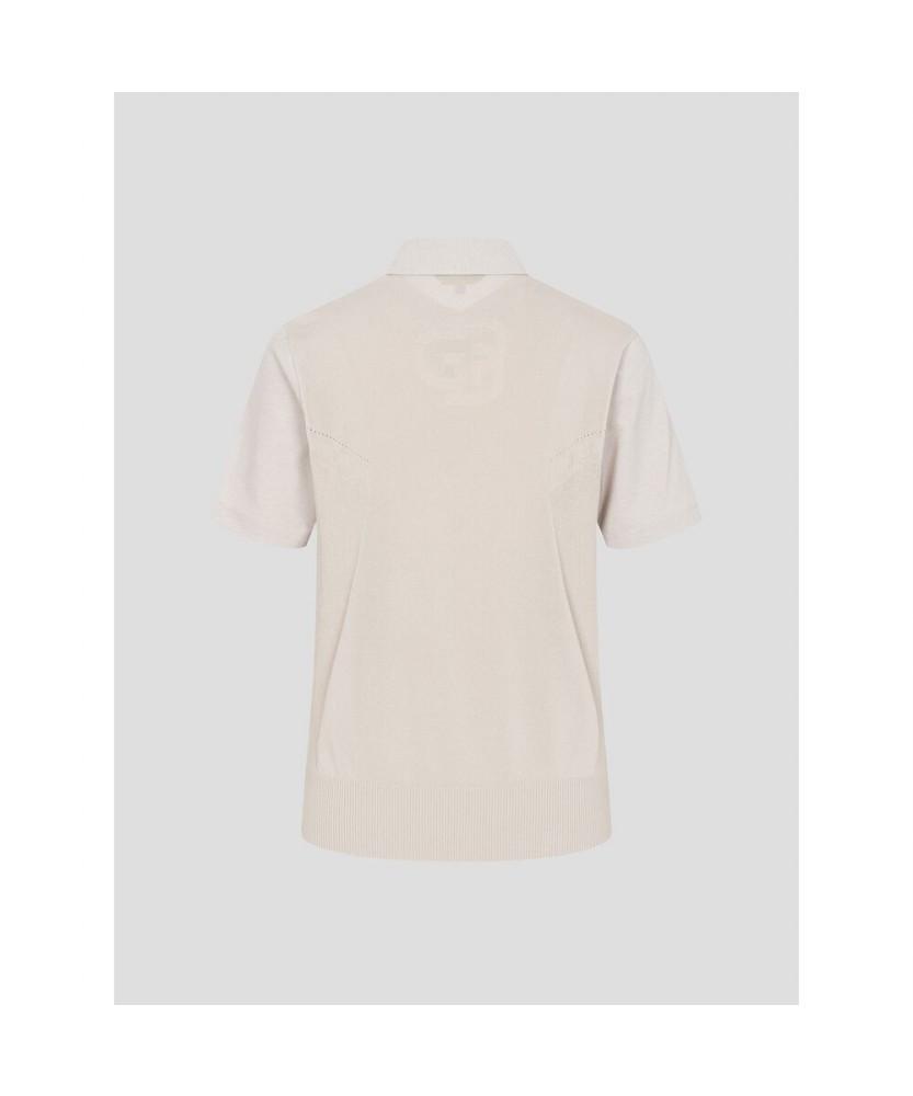 Beanpole Golf [B_Under] Women'S Woven Mix Short Sleeve Pullover - Beige