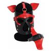 PU Hunde Vollgesichtsmasken Sexy Pupply Cosplay Tier Party Kostüme Erwachsene Kapuze Punk Maske Rollenspiel Ledermaske Kopfbedeckung