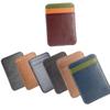 Fashion Pu Leather Thin Bank Credit Card Case Mini Card Wallet Men Bus Card Holder Cash Change Pack Business Id Pocket