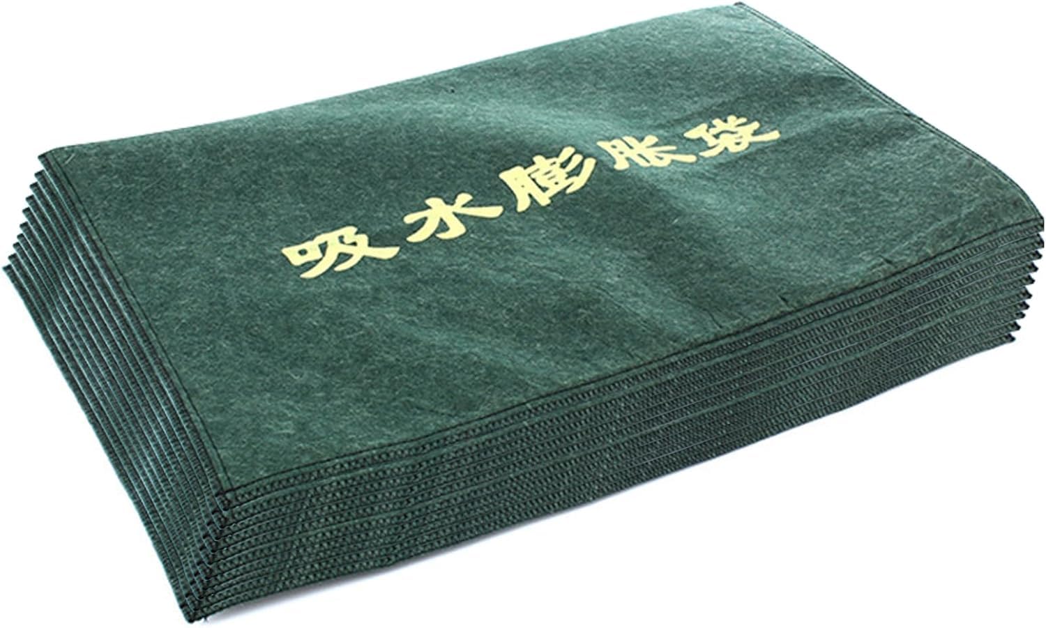 

QuiExact Set of Nonwoven No Soil Easy Disaster Emergency Preparedness for Heavy Natural and 40cm x 60cm Water-Absorbent Sandbags - 10, зелёный