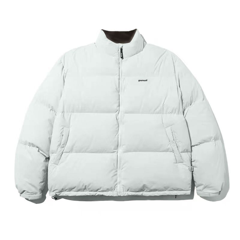 

Gnemoah Basic Style Baggy Coat Bread Coat Gray Blue L