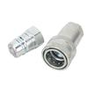 NPT34in Hydraulic Quick Coupler Hardened Steel Female and Male Hydraulic Quick Connect Fittings