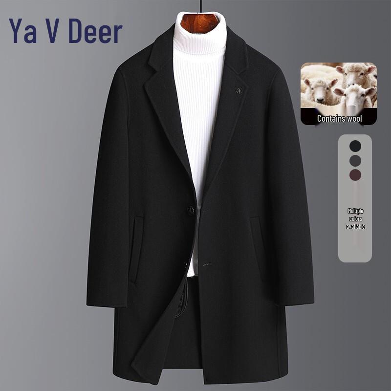 Yalu Men's Double-sided Wool Overcoat YDYDPG2266