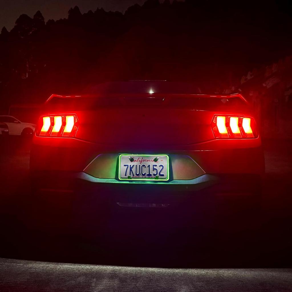 Waterproof LED License Plate Frame - Easy to Install License Plate Frame with Light, Universal License Plate Light with Anti-Scratch ABS Cover,