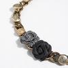 Ethnic Style Belt Women's Rose Retro Button Gold Scarf Chain Pearl Small Fragrance Style Fashionable Belt