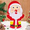 Cartoon Santa Christmas Hand Puppet Non-woven Felt Fabrics Sewing Kit DIY Craft Sewing Felts  Kids