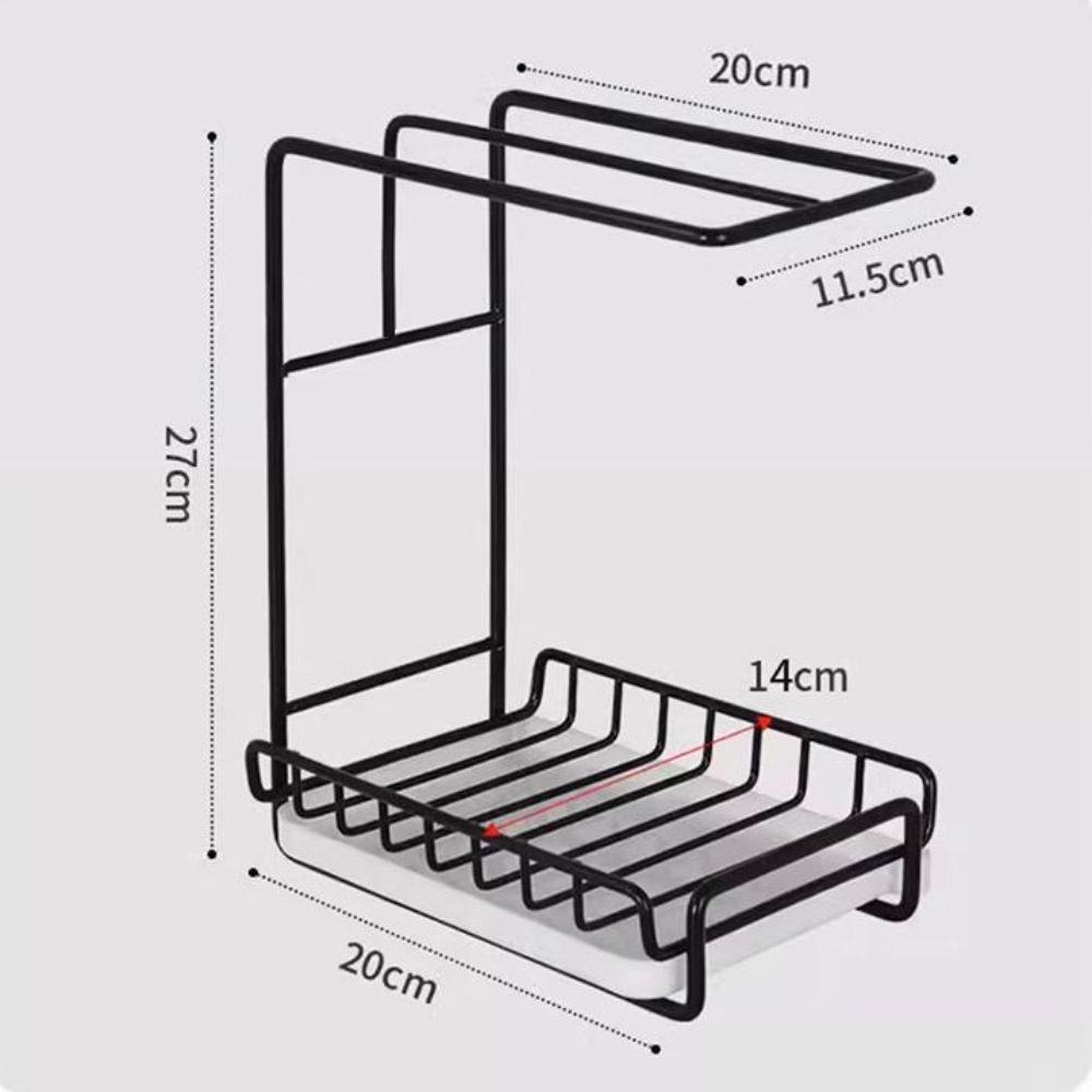 Multi-functional Kitchen Dishcloth Storage Rack Dish Drying Rack  Sink Organization