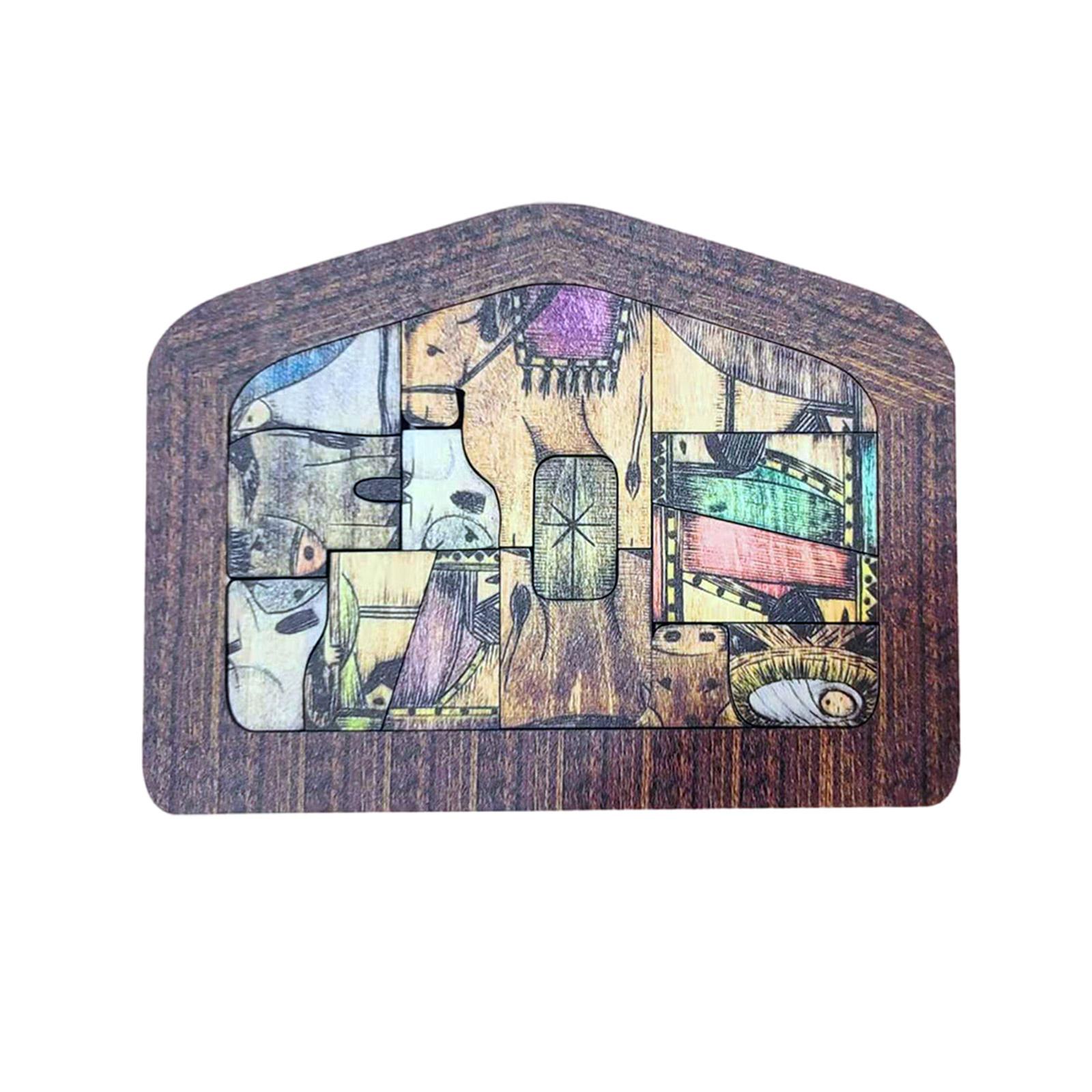 

Quality Wood Nativity Puzzle Jesuss Birth Scene Statue Jigsaws Puzzle Game for Christian Faithful Religious Enthusiasts
