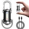 LED Portable Keychain Mini Flashlight Multifunctional Floodlight with Hook Suitable for Hiking, Reading, Fishing, Camping, and Emergency Use