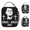 Charlie Kirk Lunch Bag RIP Convenient Lunch Box Adult Travel Print Cooler Bag Funny Oxford Thermal Tote Handbags