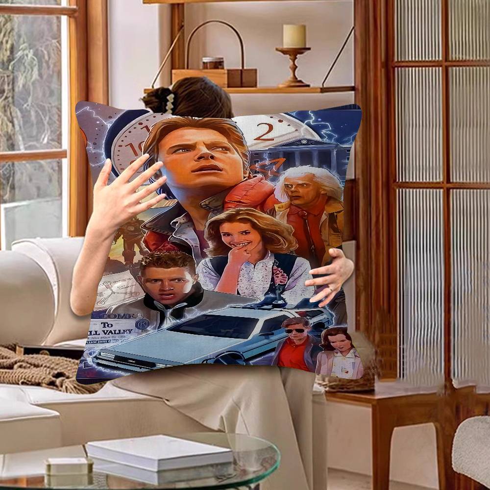 Movie BBack To The Future Cushion Cover Decorative Pillow Sofa Home Decor case pillow cases