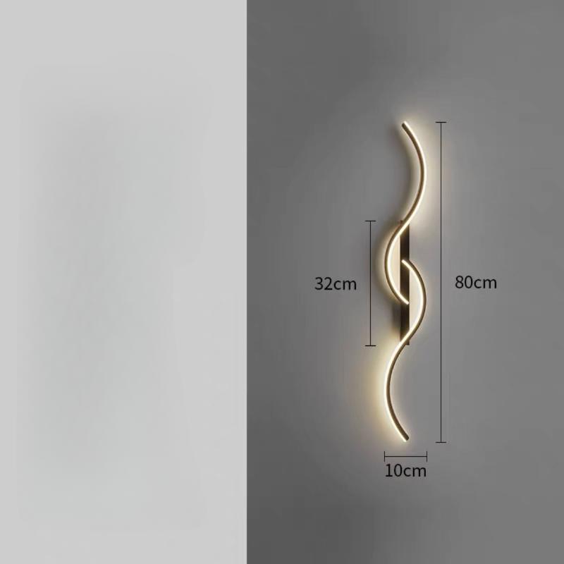 LED Bedroom Bedside Lamp Modern LED Strip Lamp Living Room TV Background Wall Lamp Aisle Lamp