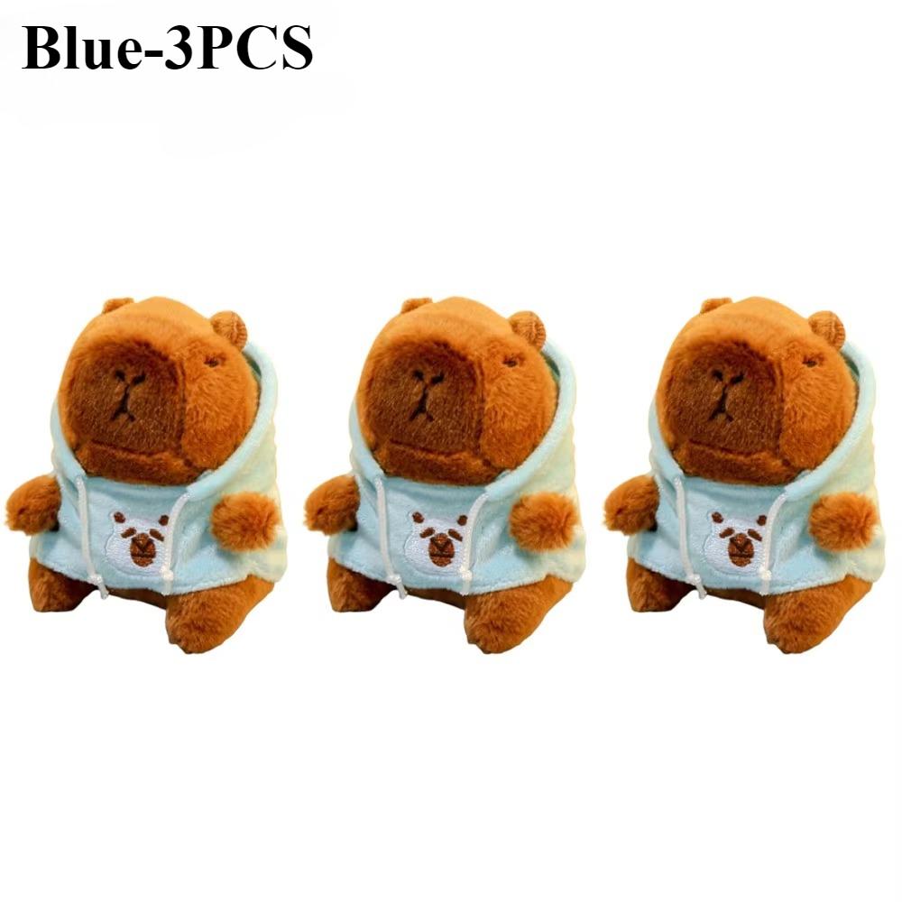 1-10PCS Cute Capybara Plush Pendant Water Dolphin Plush Toy Keychain Bag Pendant Children's Birthday Gift Holiday Party Favours