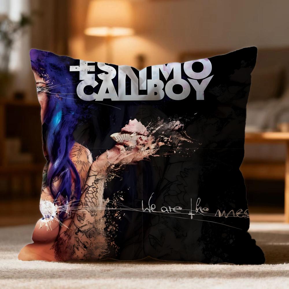 Hot E-EElectric Callboy Cushion Cover Soft Washable Pillow Case Multi-Scene for Couch Bed Travel Office Use