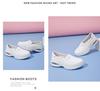 Bu Lan Ni Women's Genuine Leather Nurse Shoes – Breathable, Soft Sole, Non-Slip, Air Cushion, Comfortable for Medical Staff, Same Style as Hospital