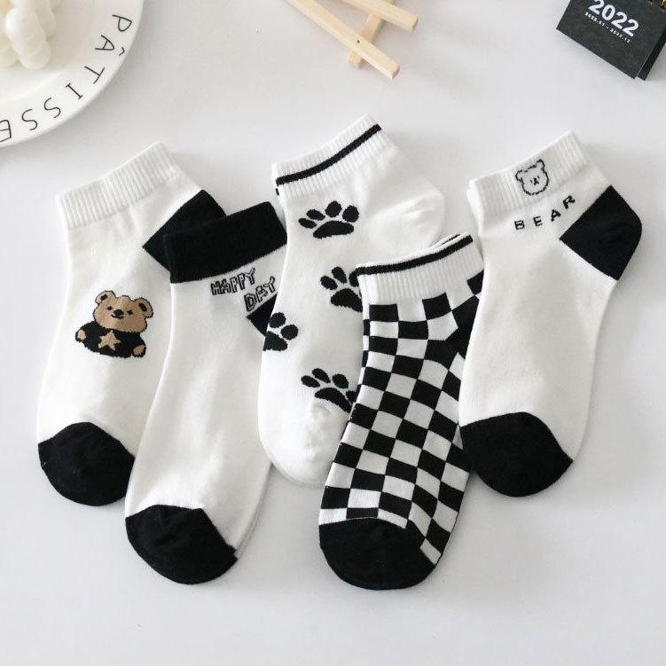 Women's Low-Cut Breathable Boat Socks - Korean Style, Spring/Summer, Deodorant, Short and Thin