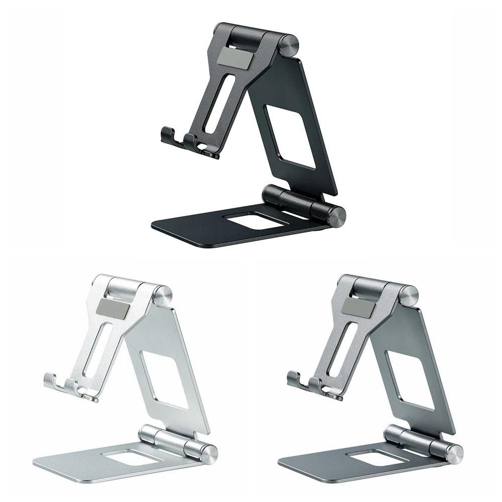 Aluminum Alloy Desktop Holder Stand Silicone Folding Stand Portable Mobile Phone Stand Desktop